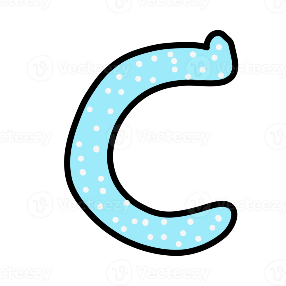 Font c icon on transparency background. png