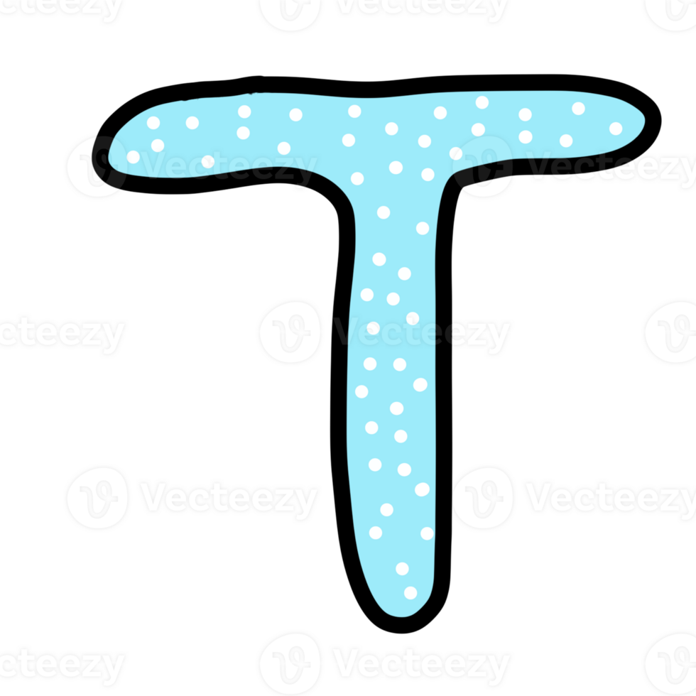 Font T icon on tranparent background.cute font design. png