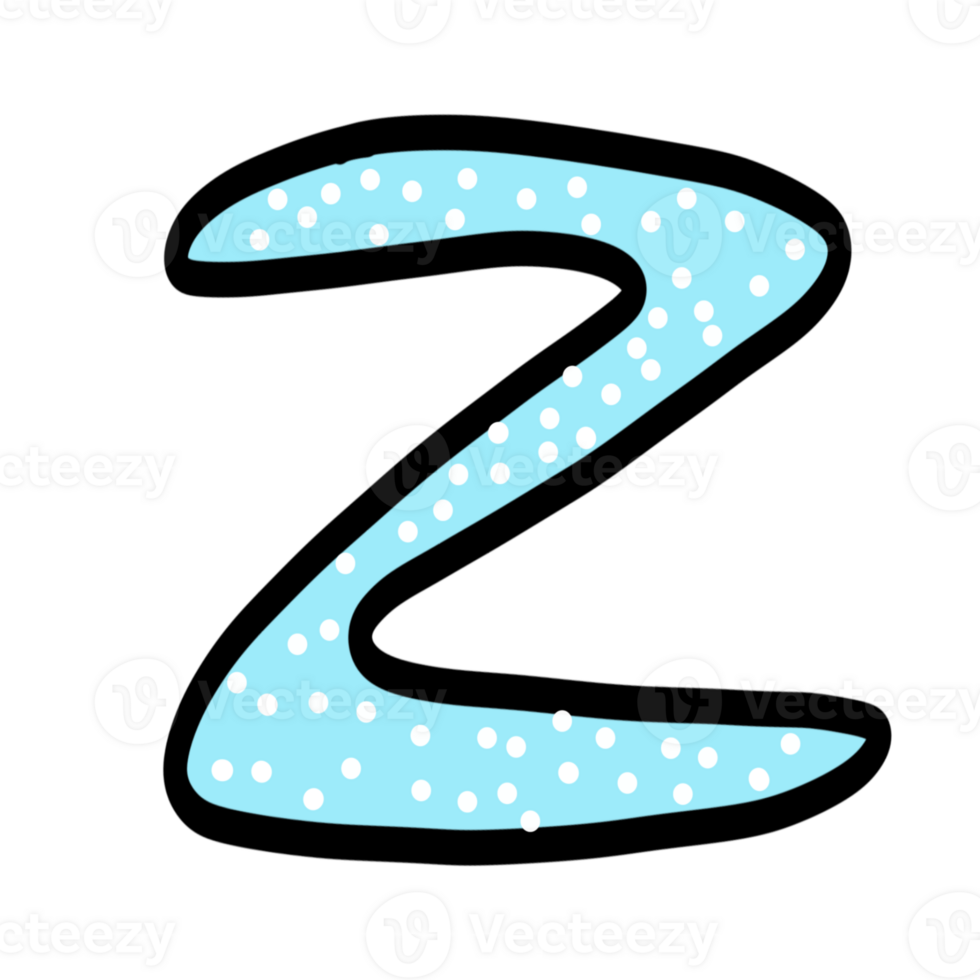 Font Z icon on tranparent background.cute font design. png