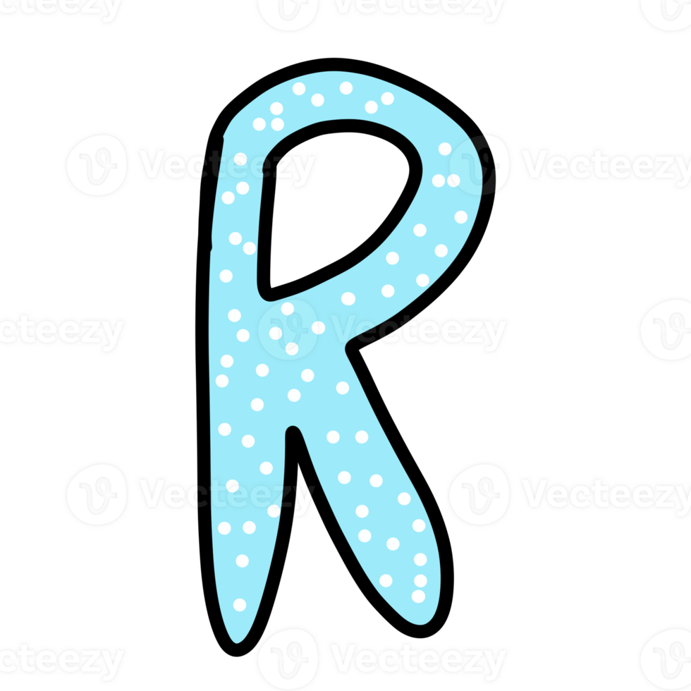 Font R on transparent background design. png
