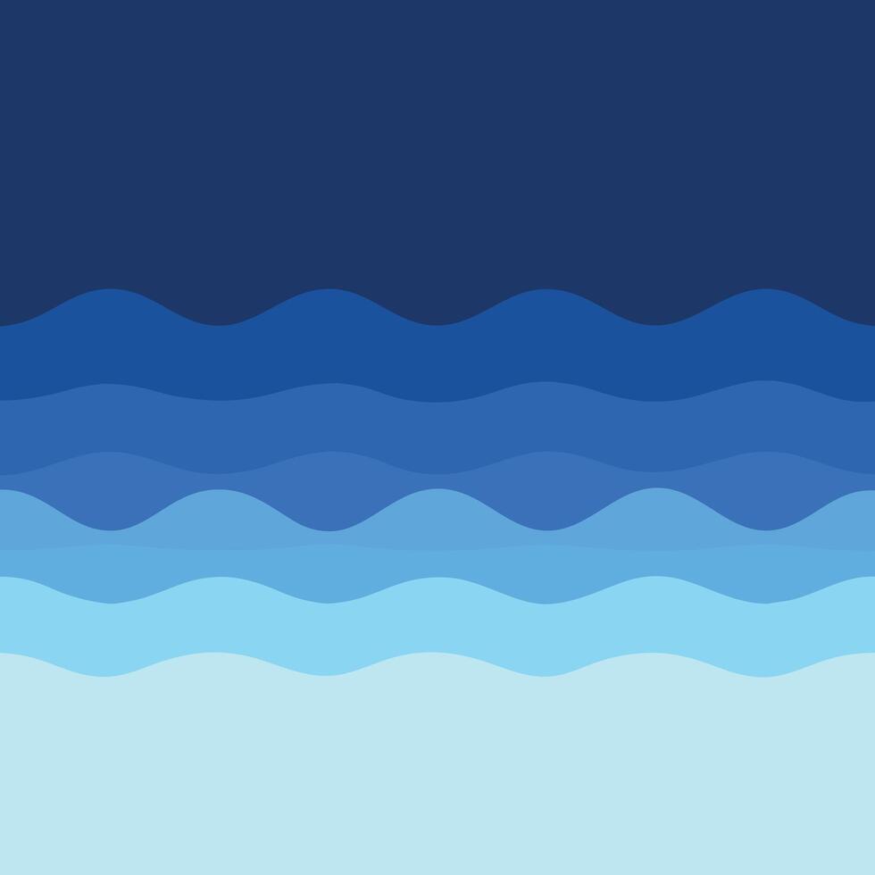 Abstract Ocean Waves Background Image Blue Gradient Water Texture vector