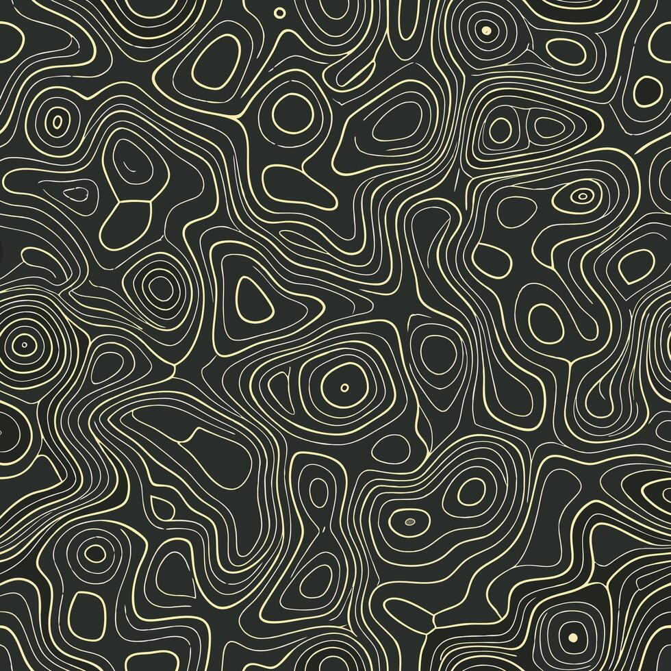 Abstract topographic lines seamless pattern background texture design illustration artwork vector