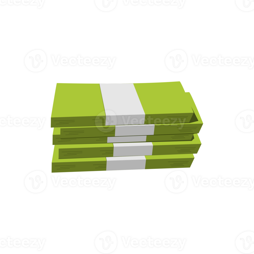 an illustration of a pile of money without a background. suitable for decorating things related to finance and investment png