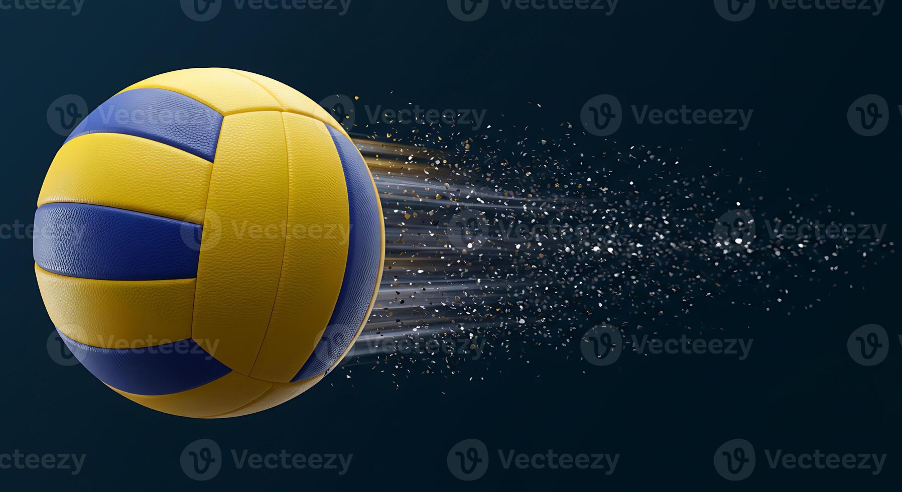 Dynamic Volleyball in Motion A Sleek Abstract Composition photo