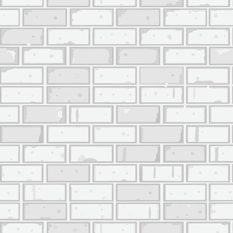 Seamless Pattern of Light Gray Brick Wall Texture for Background Design vector