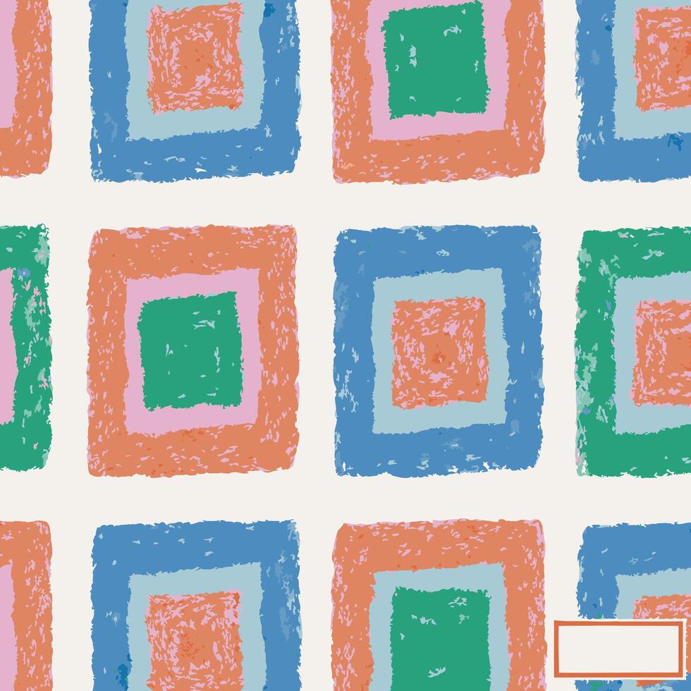 A colorful pattern with squares and rectangles vector