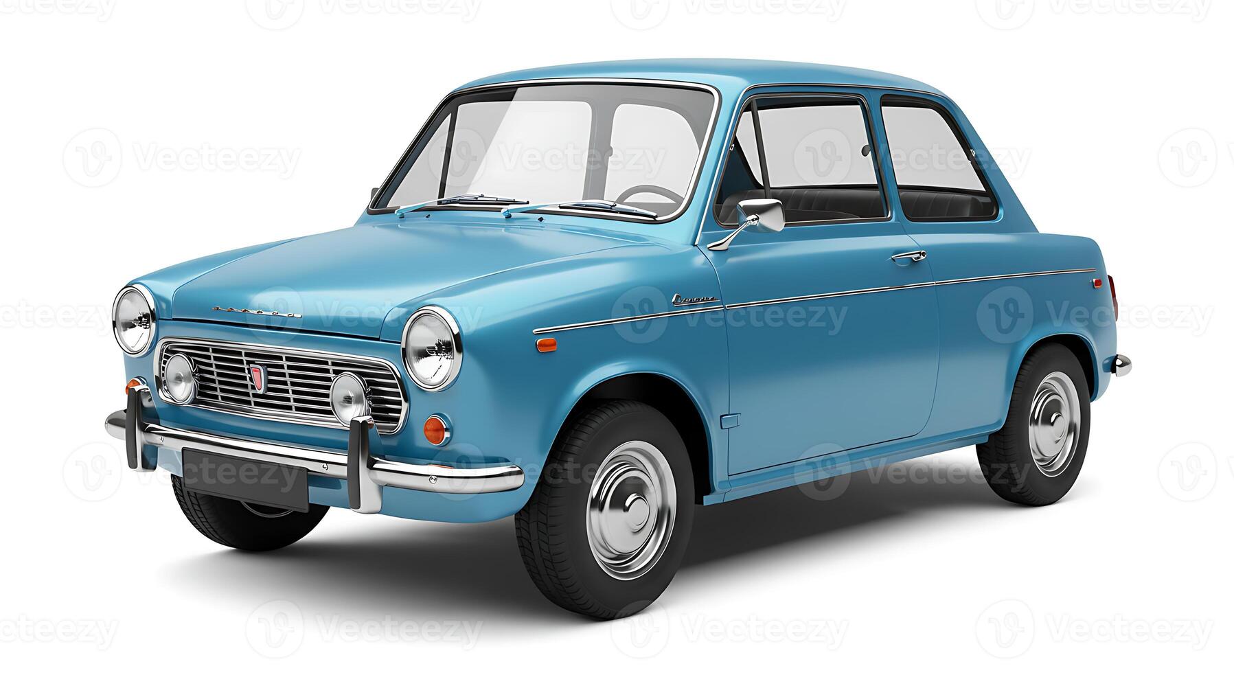 Classic Blue Vintage Car A Smooth Retro Design photo