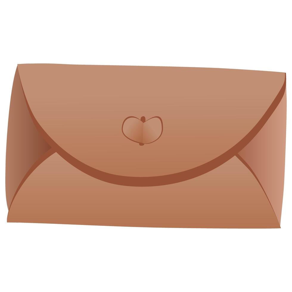 Minimalist Cute Envelope Sticker vector