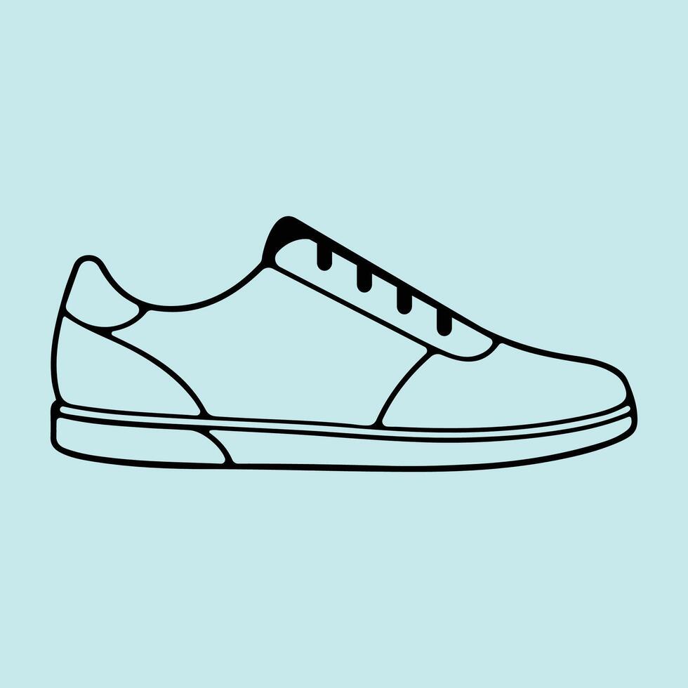 Running shoes fitness and sport, gym sign graphics, a white background, eps 10. vector