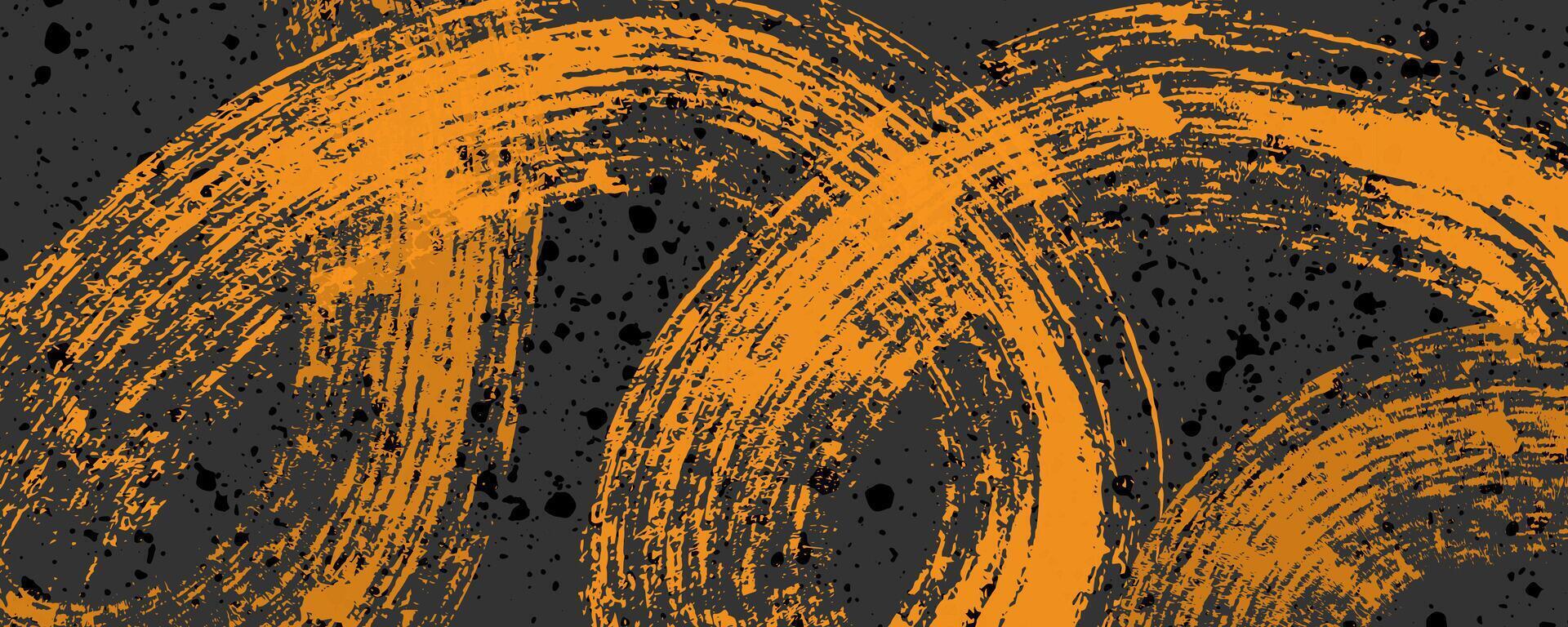 Abstract bright colored background with brush stroke texture. Hand drawn scratches splatter grunge distressed background. Grainy bold brush strokes texture with small dots vector
