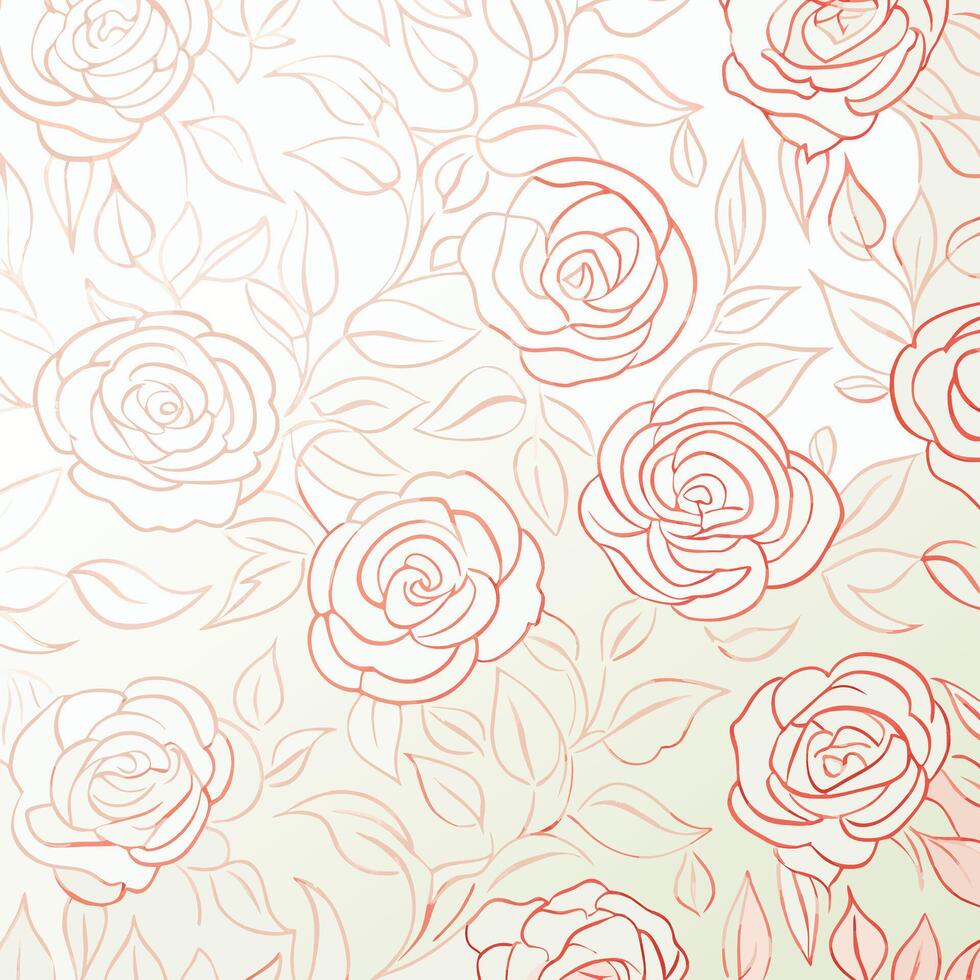 A rose pattern is shown in this image vector