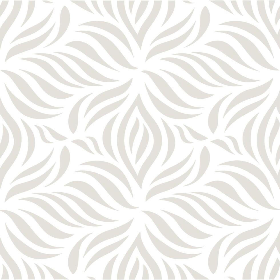 Elegant Seamless Pattern with Abstract Floral Design Light Beige and White Background Texture for Wedding Invitations or Greeting Cards vector
