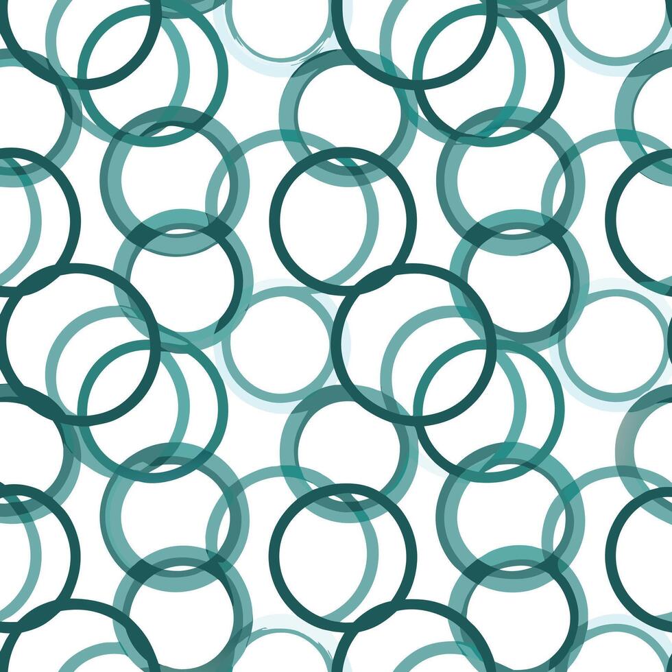 Abstract Teal Circle Pattern Seamless Design Texture vector