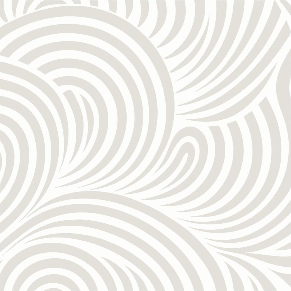 Abstract Beige and White Swirling Line Pattern Background Texture Design vector