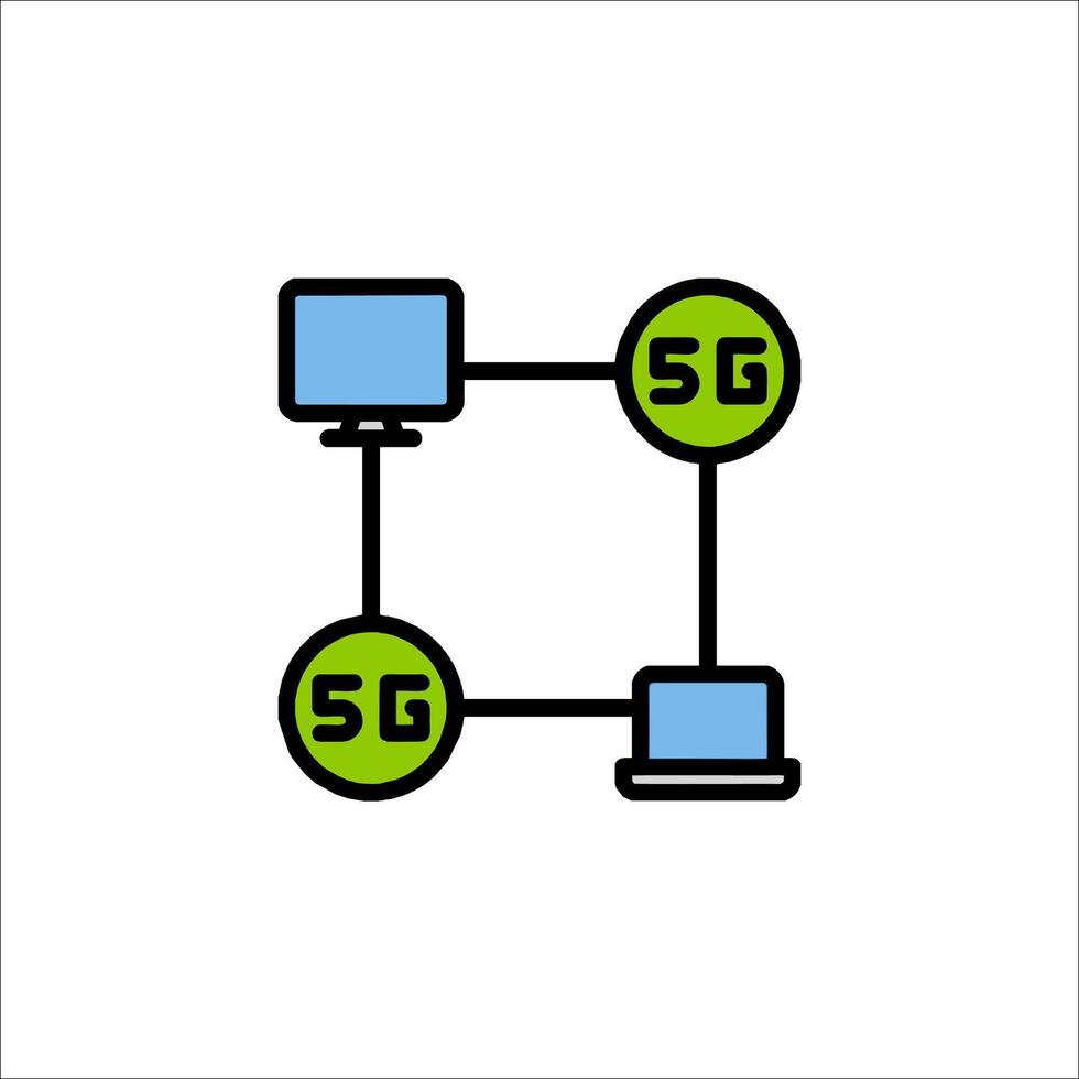 5g network icon illustration vector