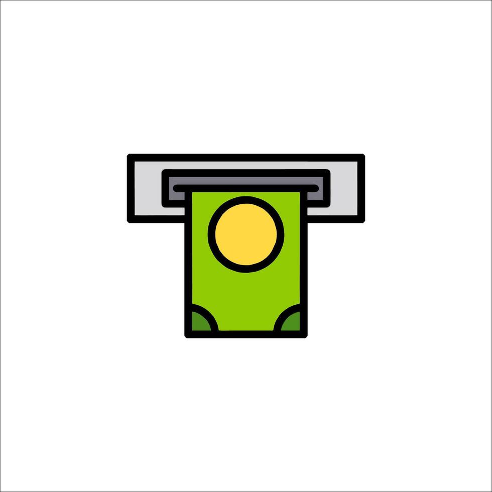 Money printer icon illustration vector