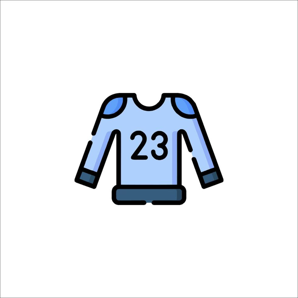 A blue jersey with the number 23 on it vector