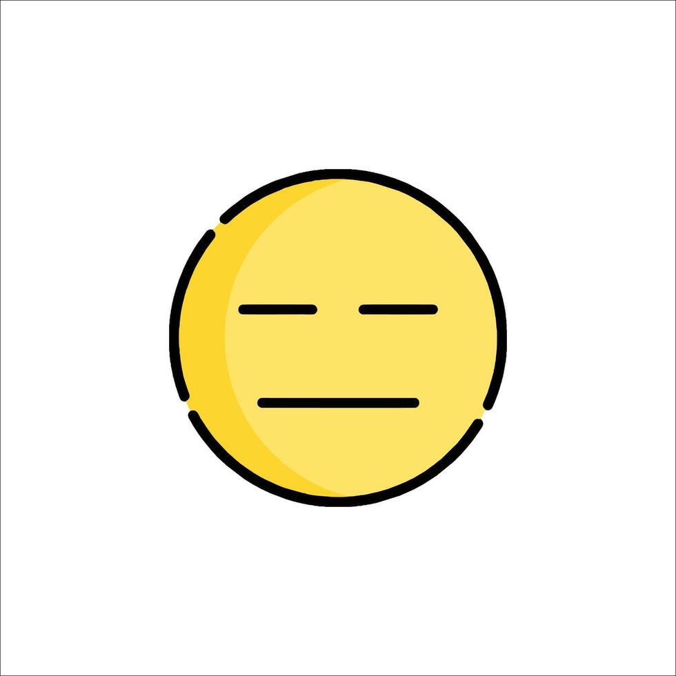 Emoji icon with sad face vector