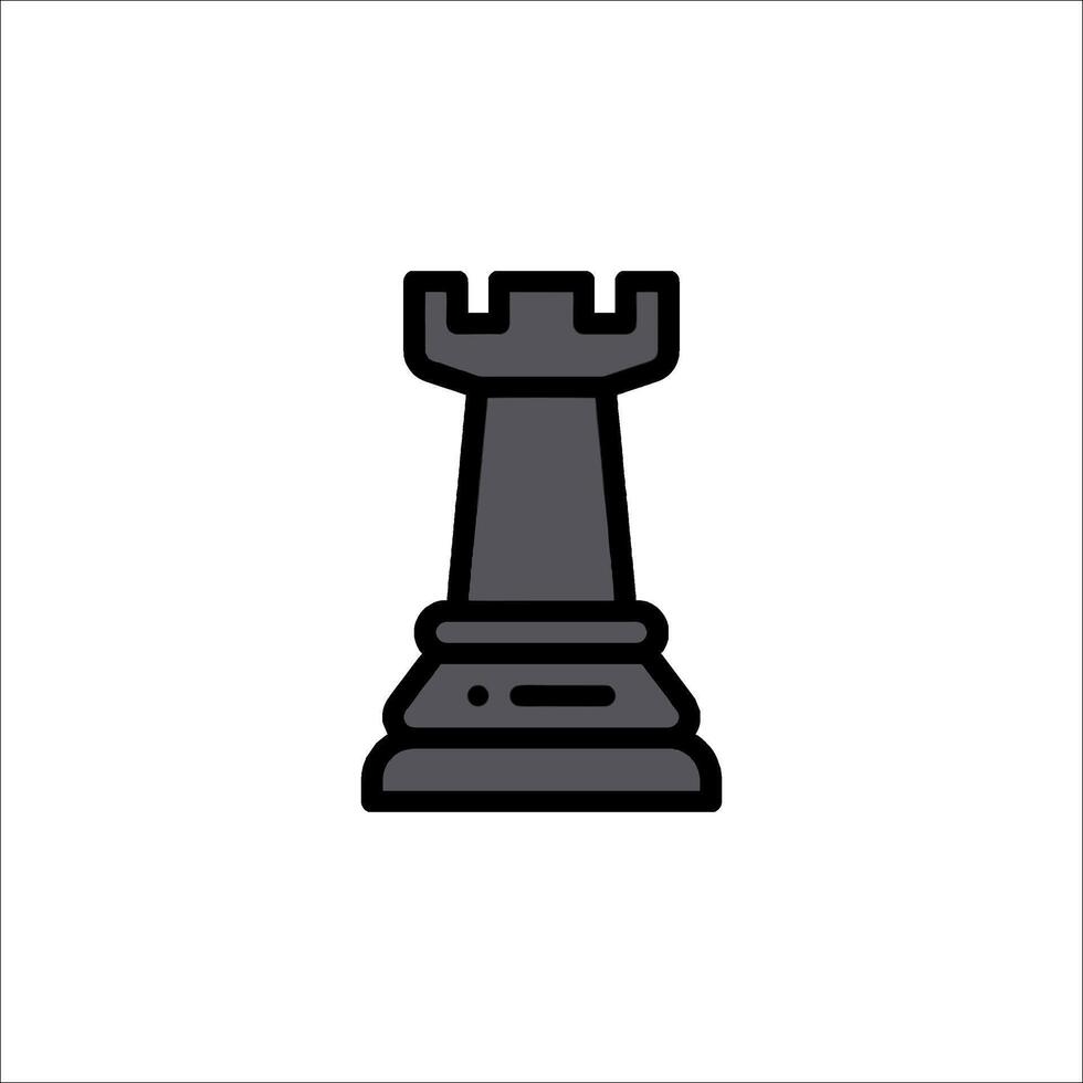 Chess piece icon isolated on white background vector