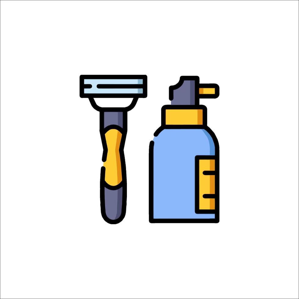 Shaving kit icon illustration vector