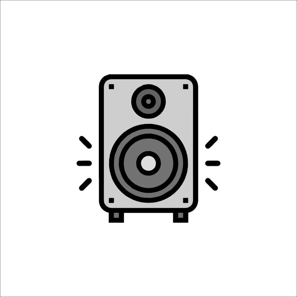 Speaker icon on white background vector