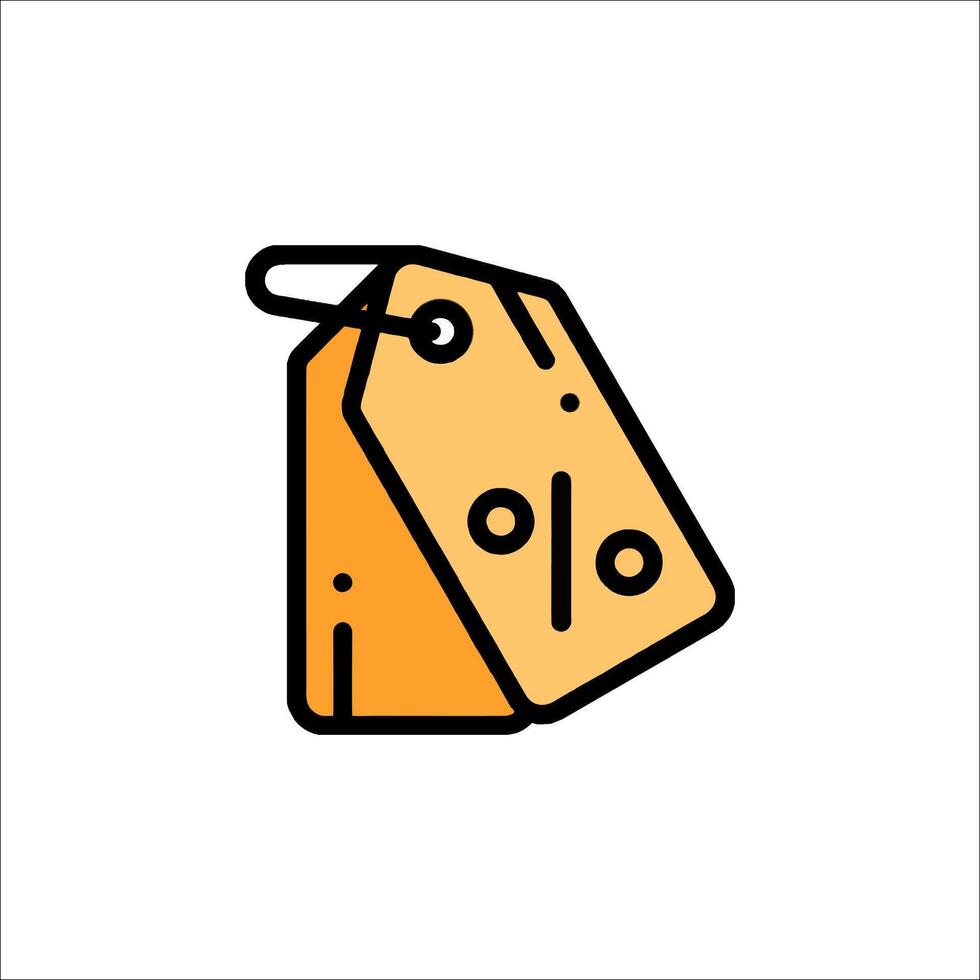 A price tag icon with a price tag on it vector