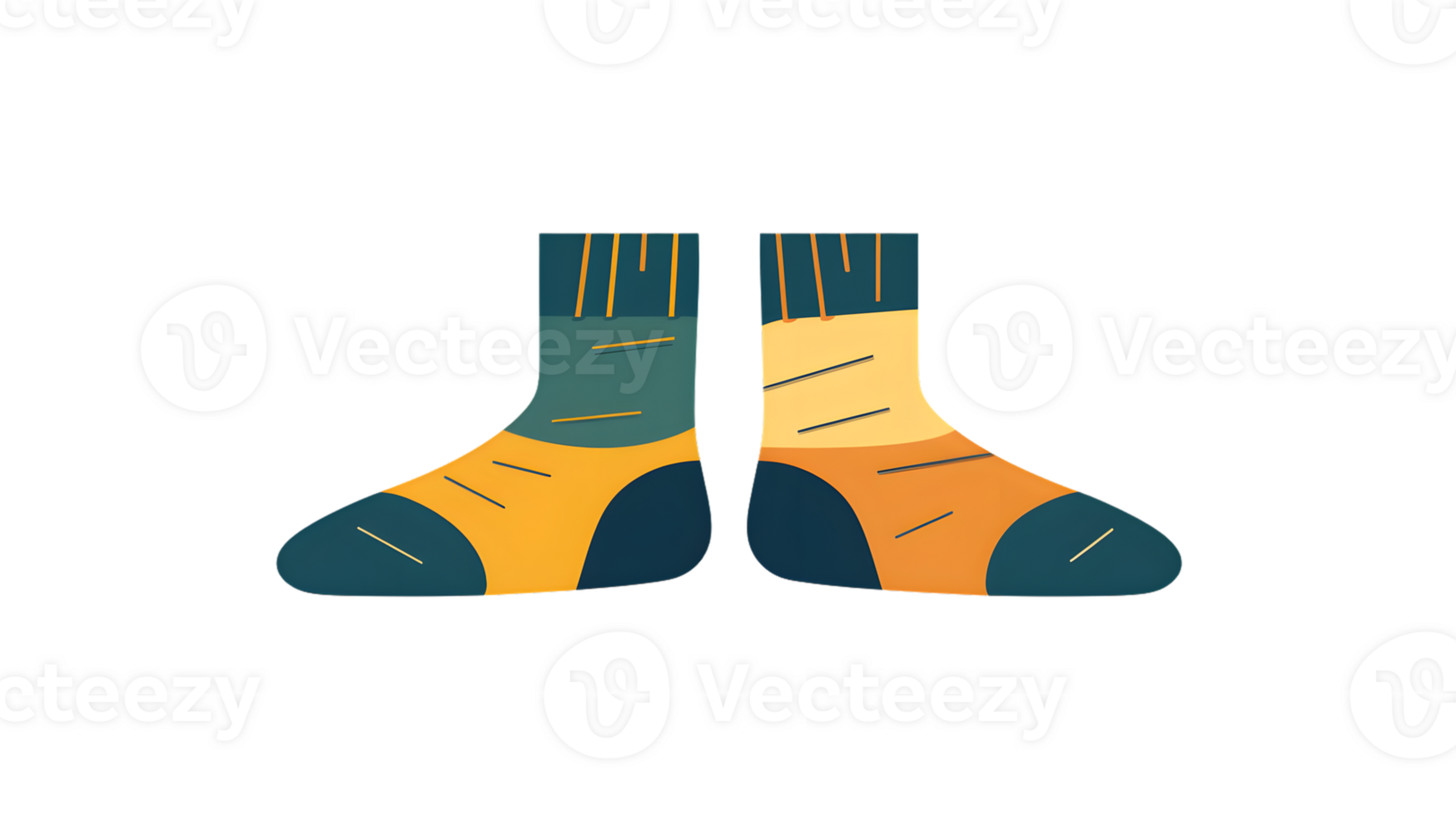 Colorful Socks with Unique Patterns Perfect for Fashion Design and Lifestyle Concepts png