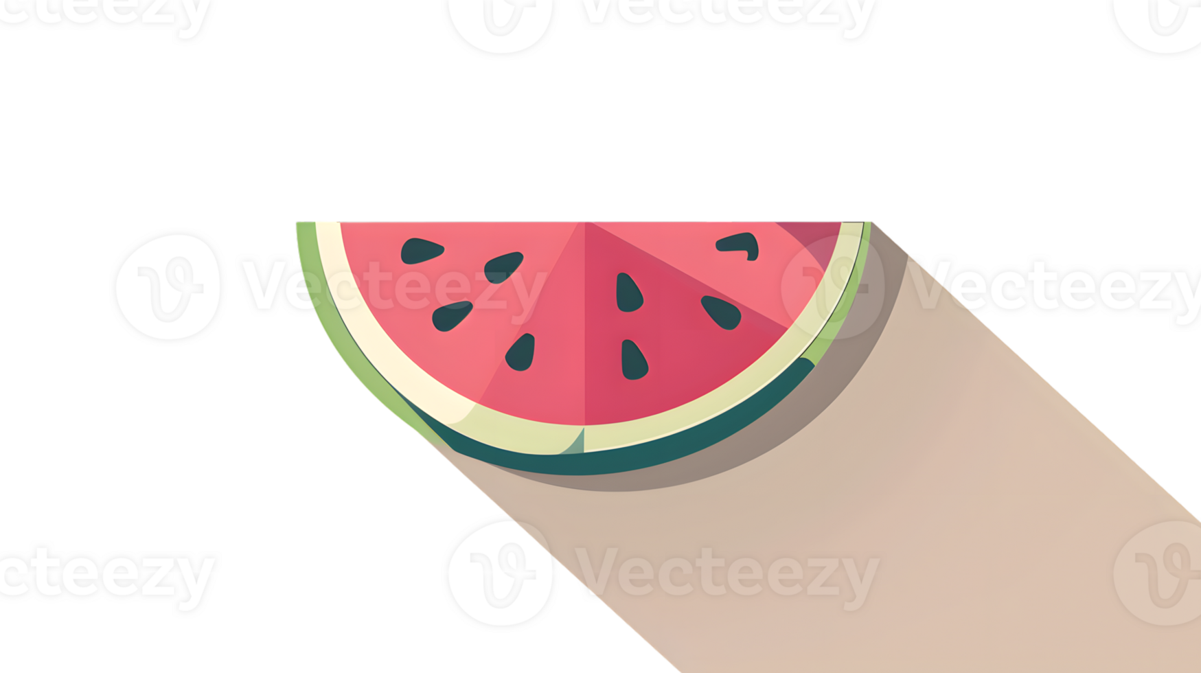 A slice of watermelon resting on a surface vibrant and refreshing for summer designs png