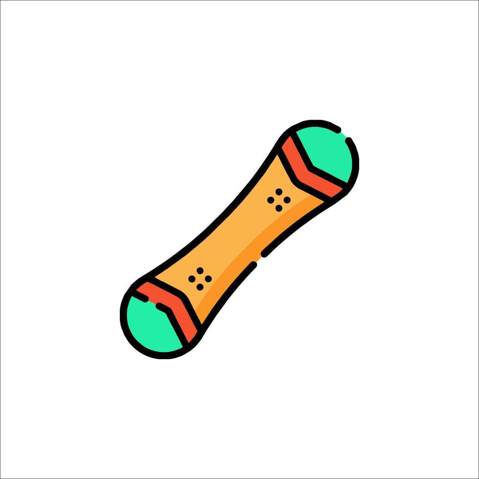 A snowboard icon on a white background vector