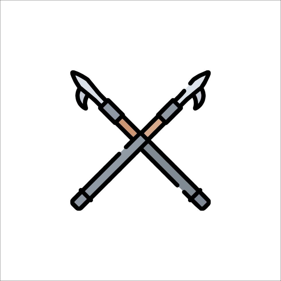 Crossed axes icon illustration vector
