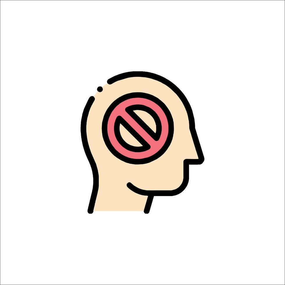 No brain icon, no brain symbol, no brain icon, no brain icon, no brain icon vector