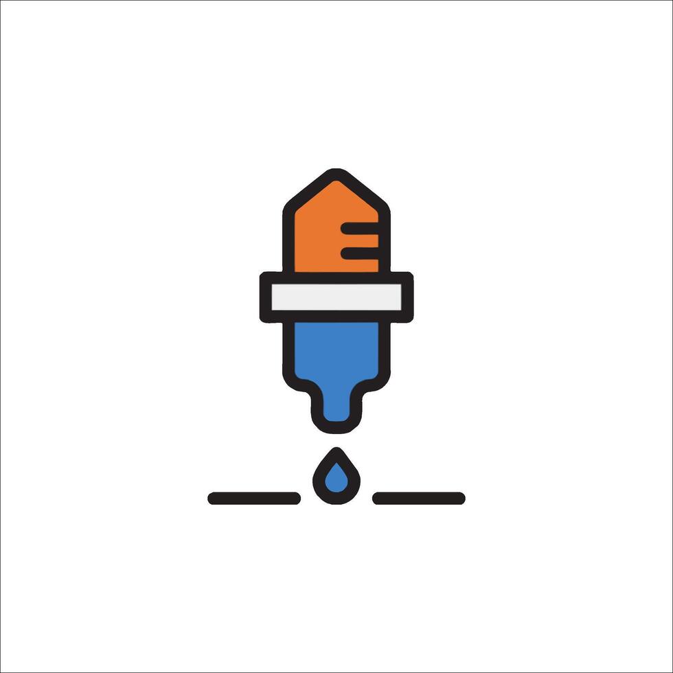 A drop of liquid is being poured into a bottle vector