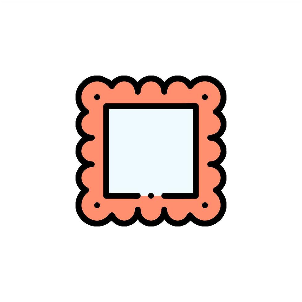 A square frame with a square frame on it vector