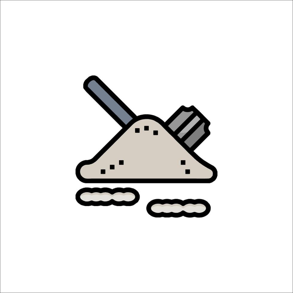 A shovel and a shovel icon on a white background vector