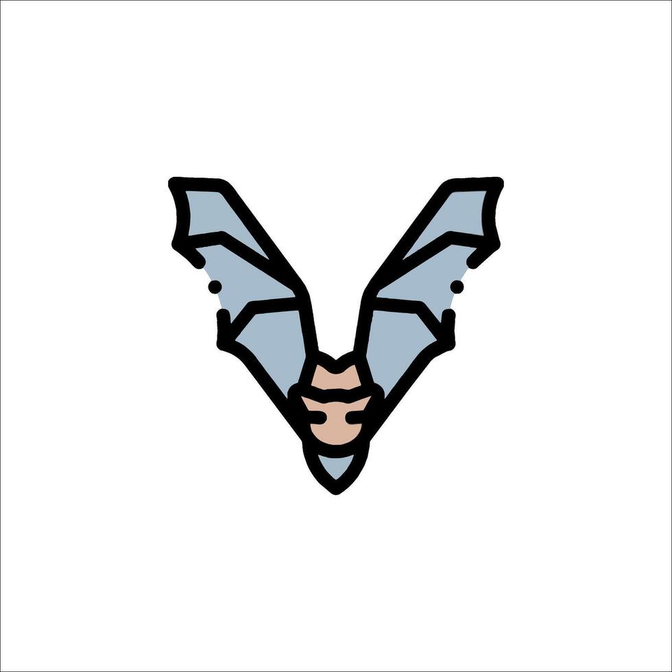Bat icon illustration vector