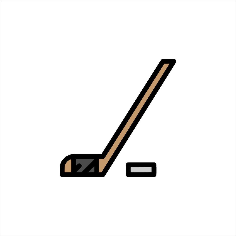 Hockey stick icon illustration vector