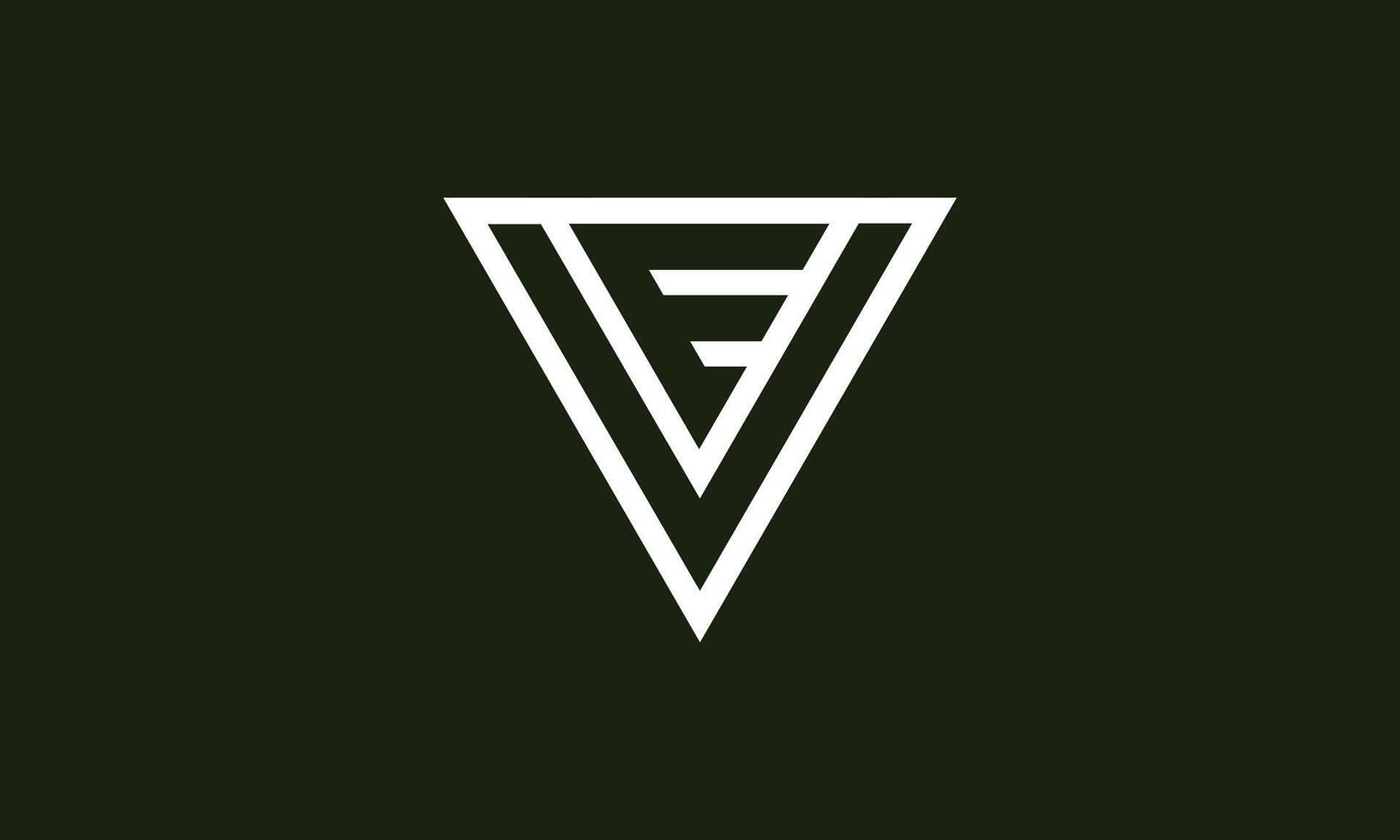 VE or EV monogram logo design vector