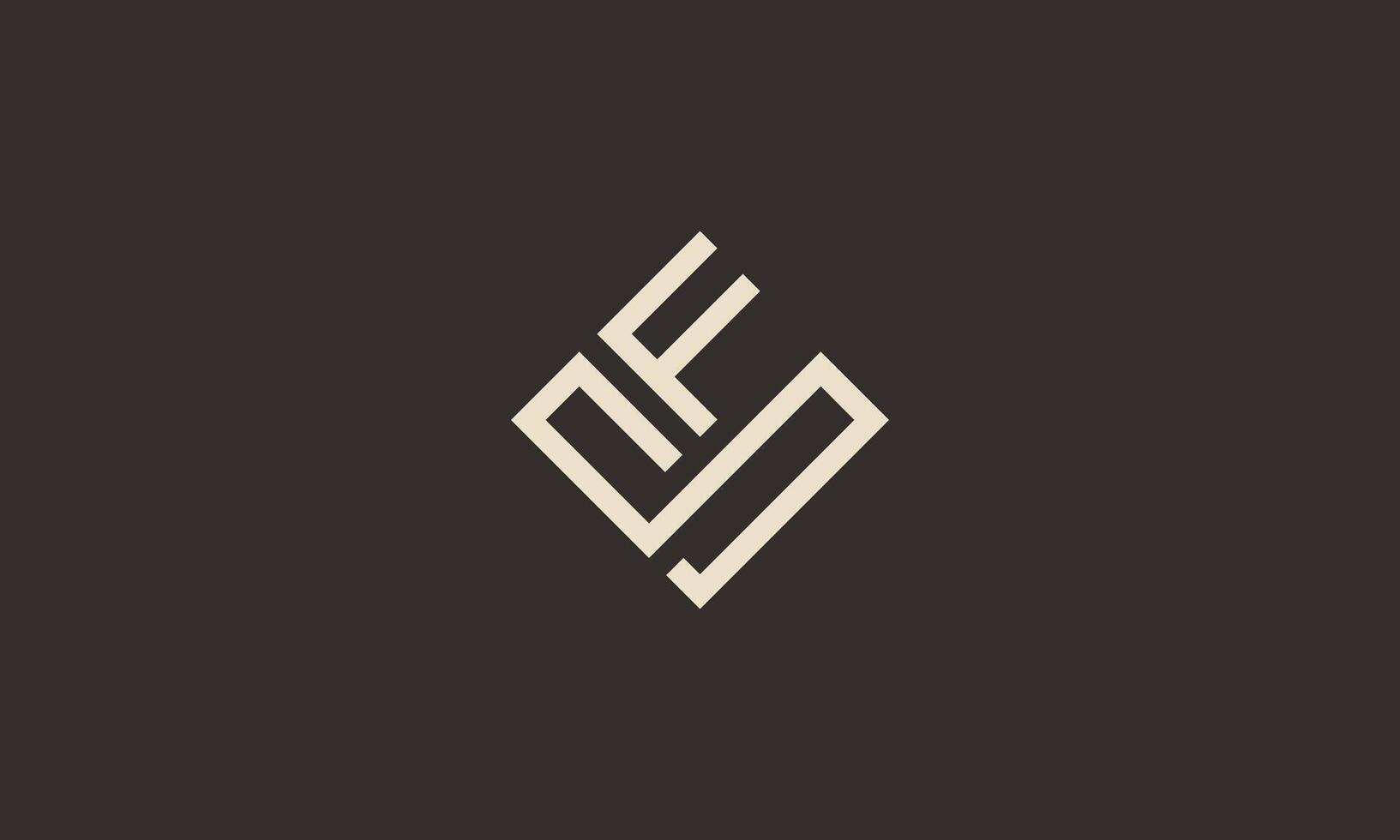 SF or FS monogram logo vector