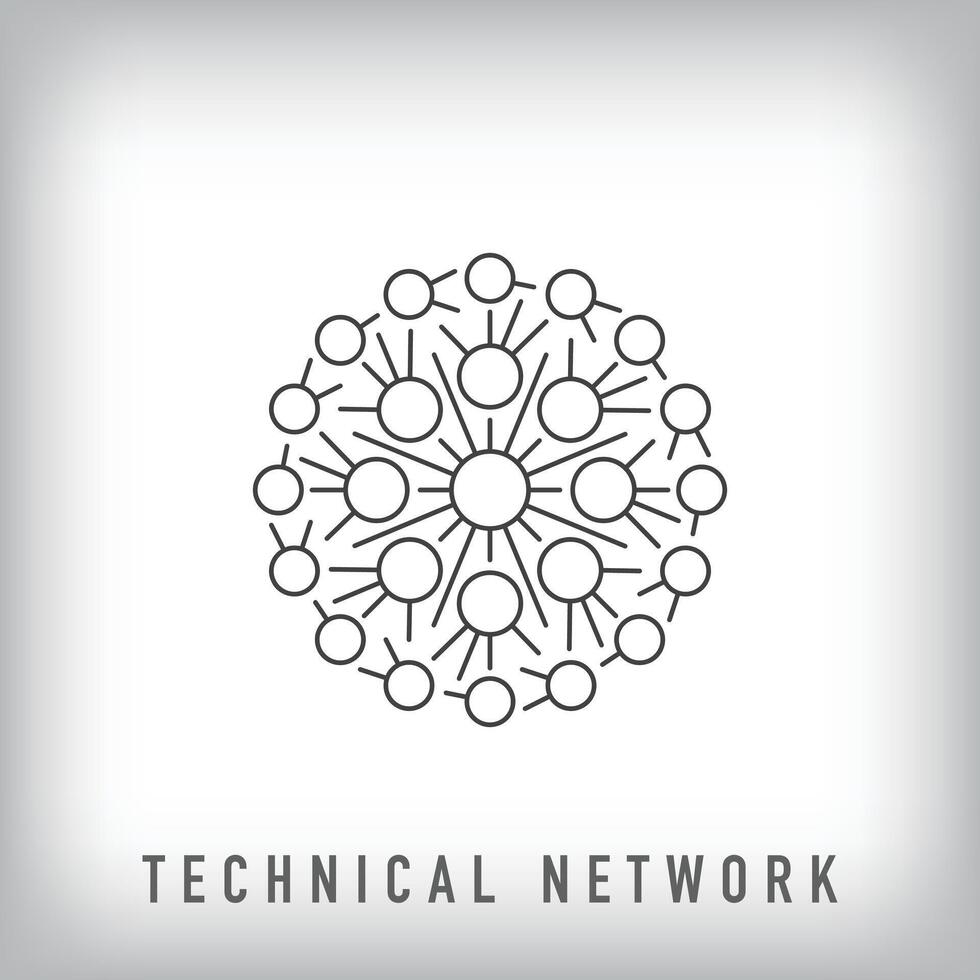 Premium development network connection logo design. Technology company corporate logo template. vector