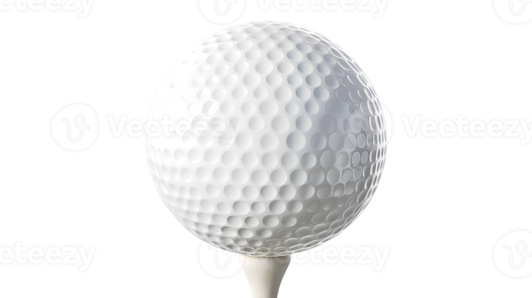 Golf Ball on Tee HighResolution Image for Sports Recreation and Design Project png