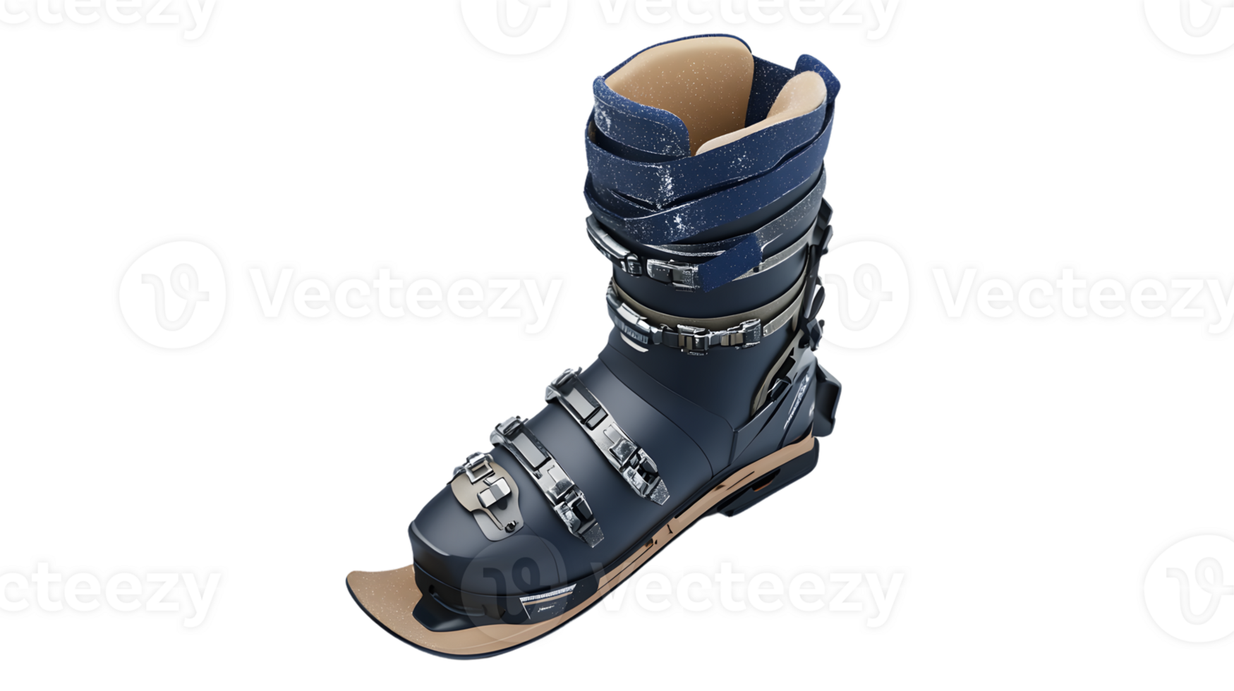 HighPerformance Ski Boot with Adjustable Straps and Secure Fit for Winter Sports Enthusiasts png