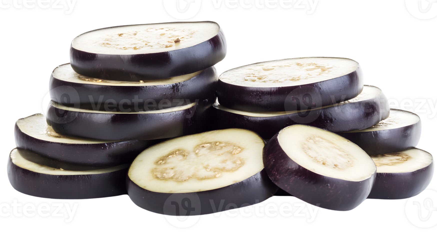 Sliced vegetables arranged in a stack ideal for culinary and food photography needs png