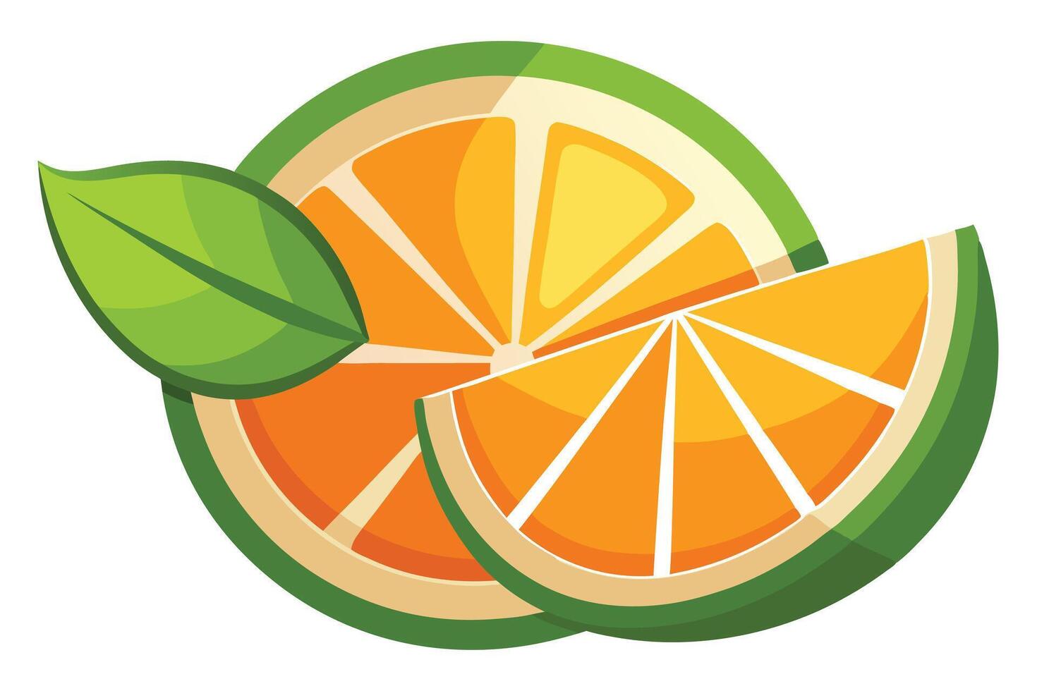 Fresh Pomelo Slices with Green Leaf, Citrus Fruit on White vector