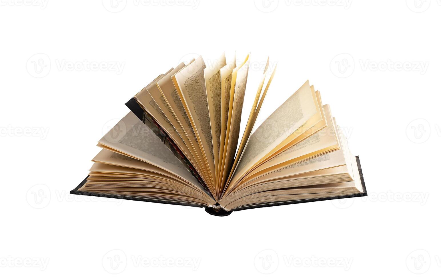 Vintage book with aged paper, symbolizing history, literature, and knowledge. Classic library photo