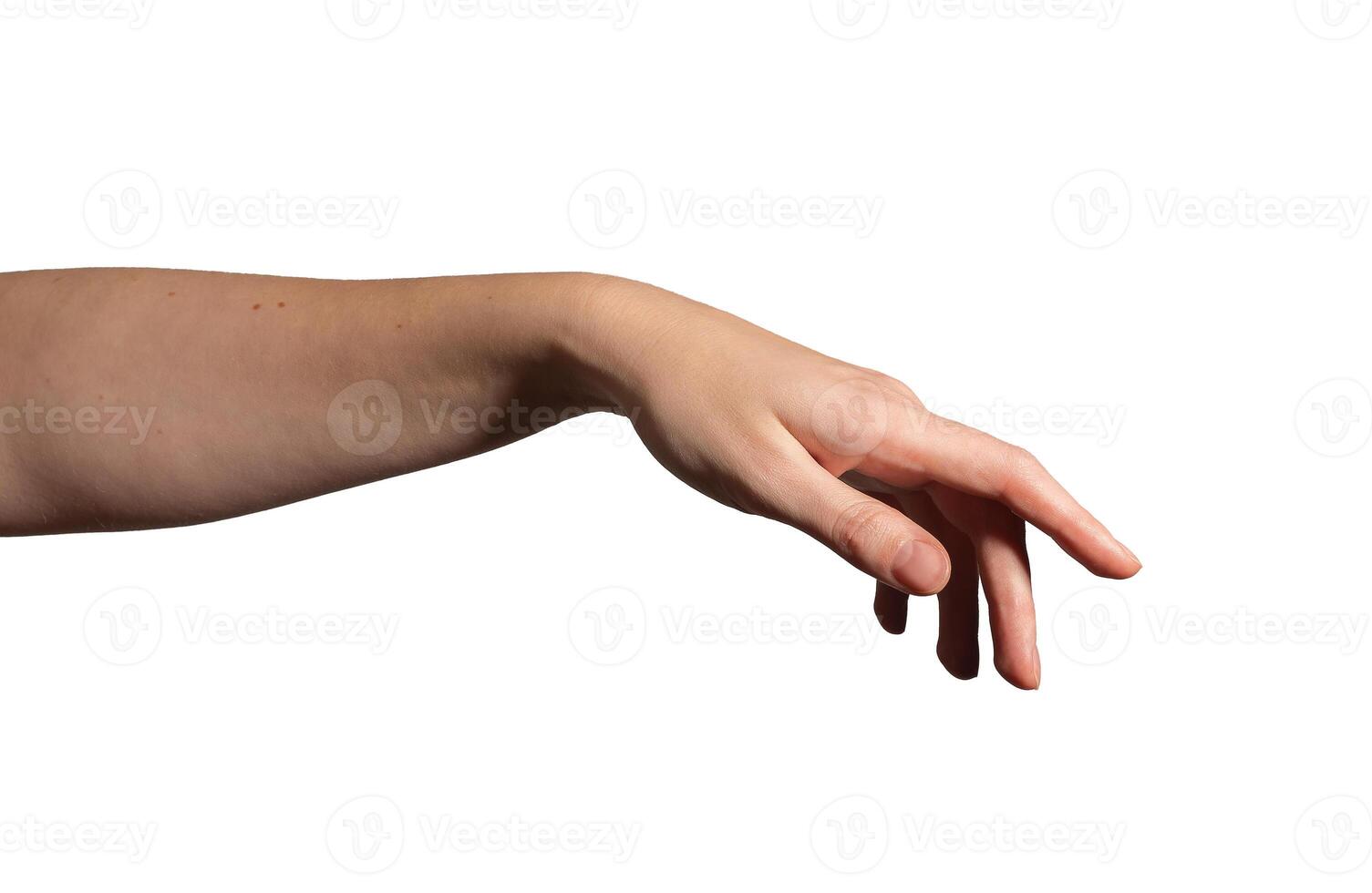Hand gracefully reaching out with fingers slightly curved, expressing interaction, connection, and photo