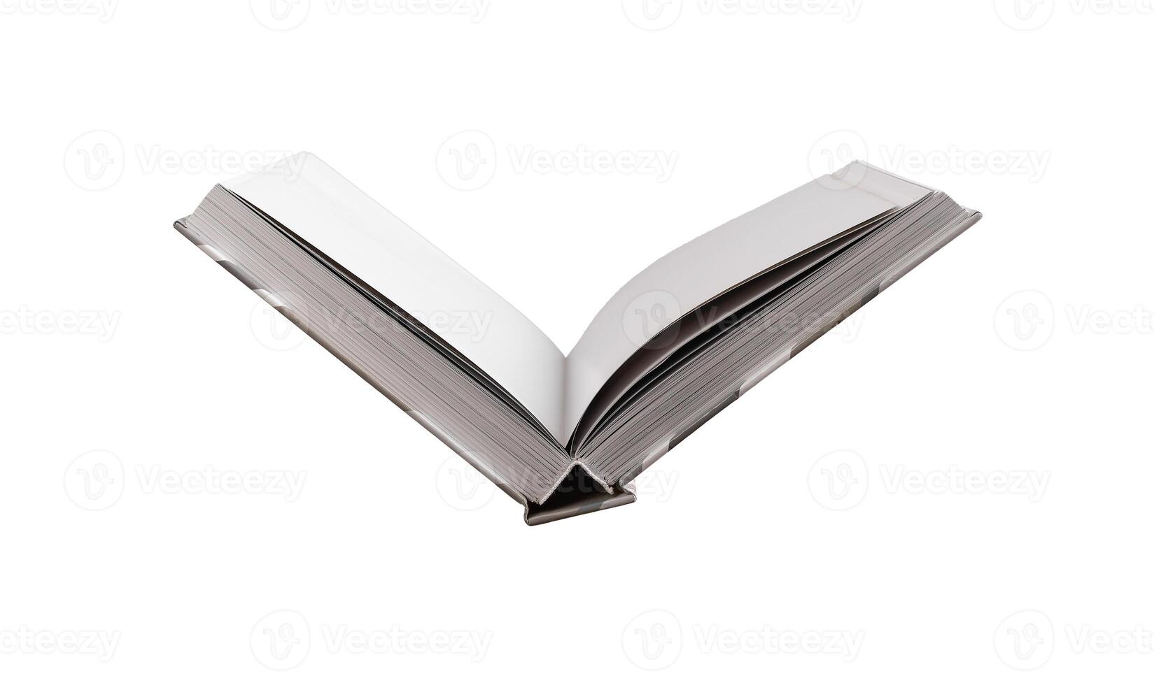 Open book, literature and education concept, textbook for study, library, and academic learning. photo