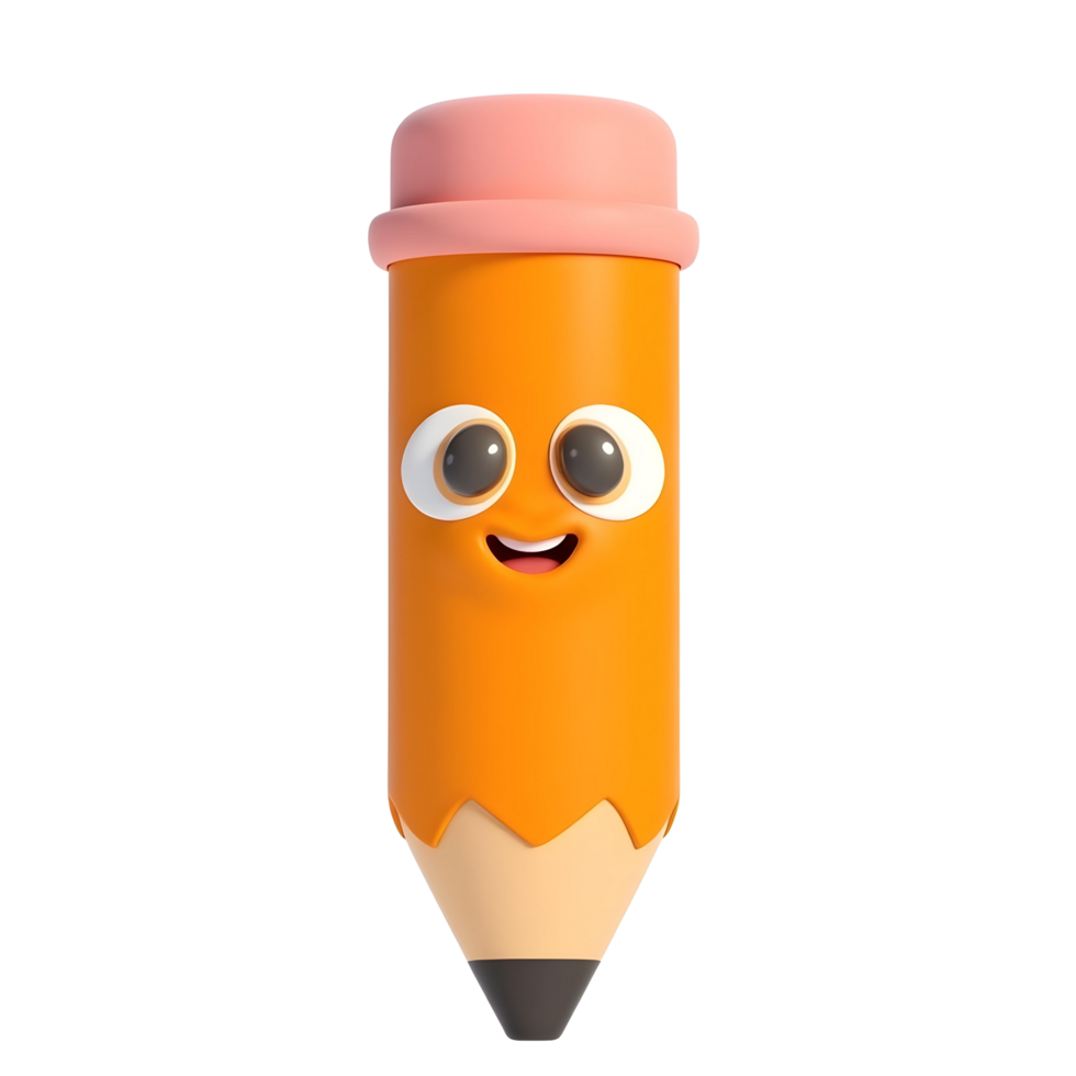 pencil black tip big eyes png