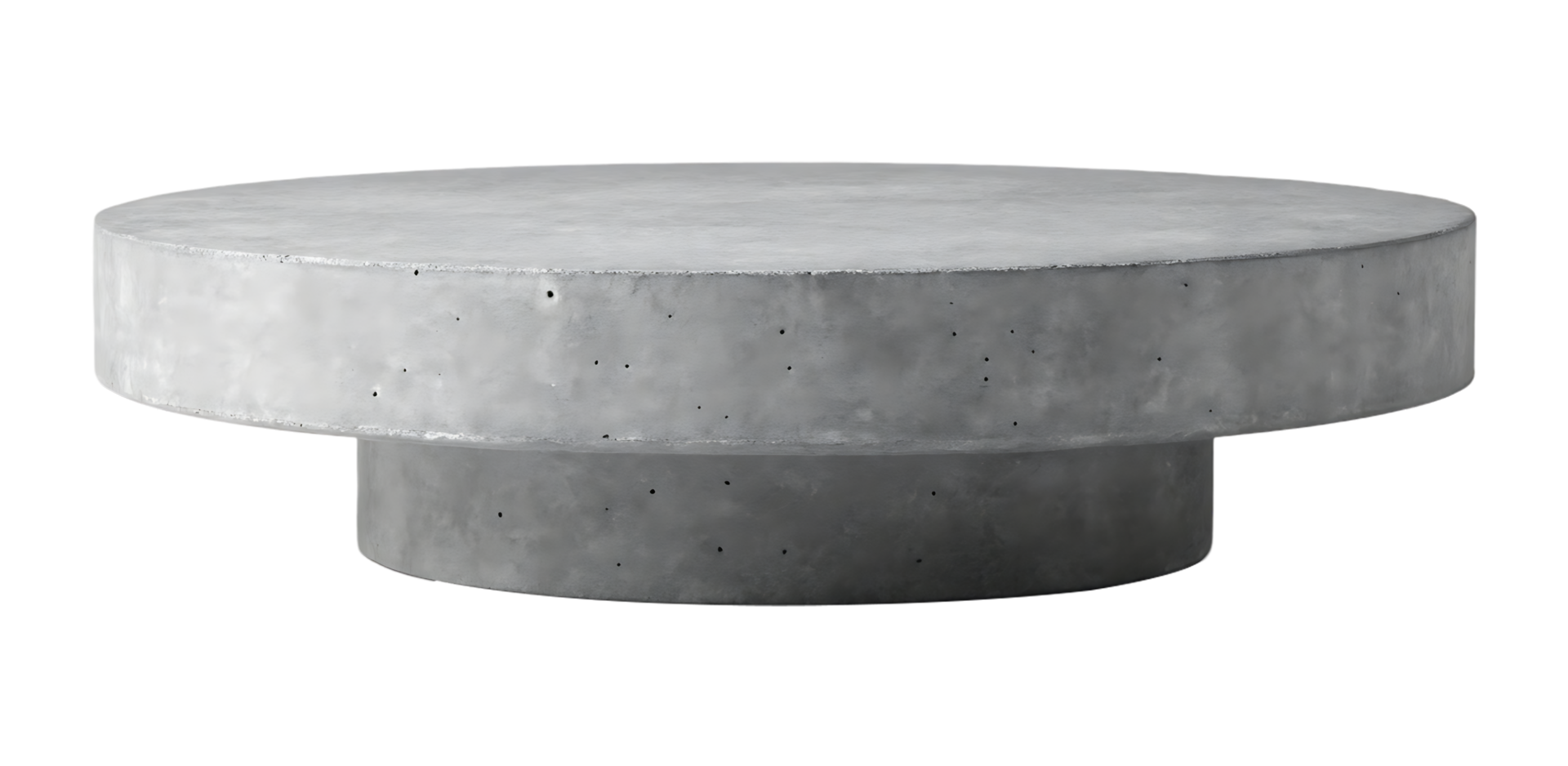 Modern concrete coffee table. Minimalist design. png