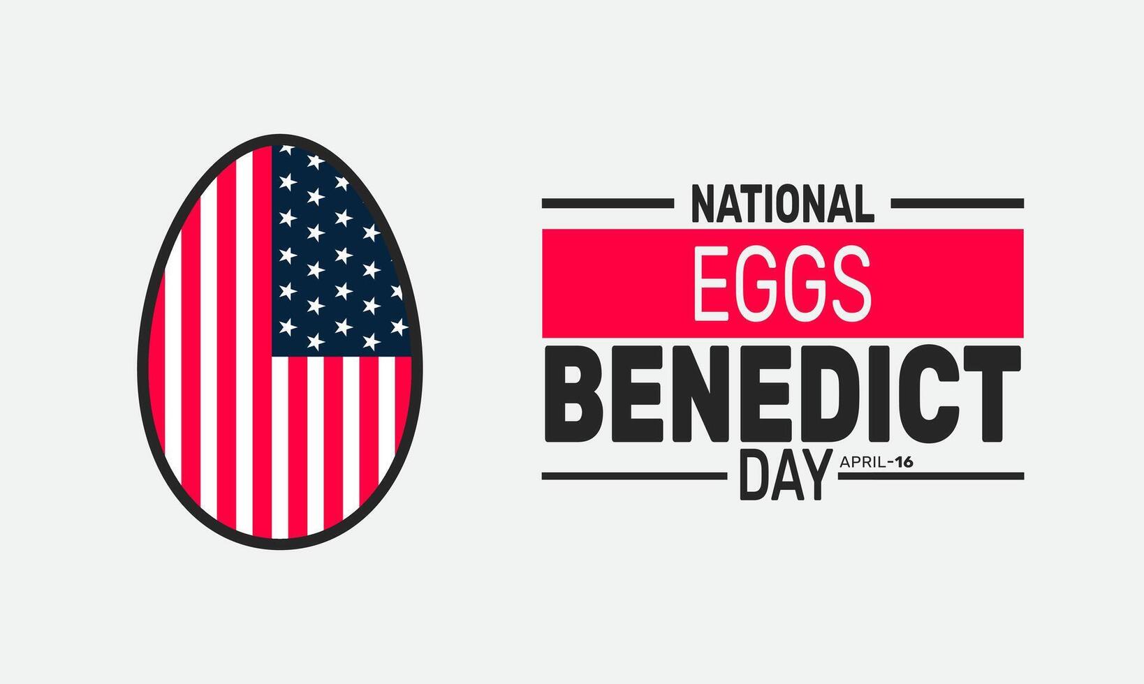 Celebrate National Eggs Benedict Day with this delicious breakfast classic perfect for brunch lovers. vector