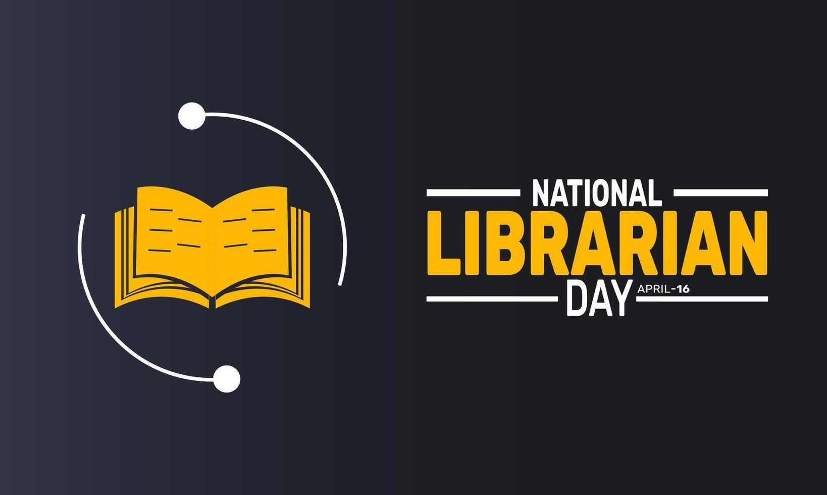 Celebrate National Librarian Day with a friendly librarian holding books, wearing glasses, and smiling warmly at library visitors, creating an inviting and knowledgeable atmosphere. vector